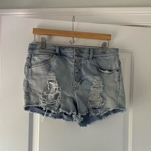 Express High Rise Jean Shorts
